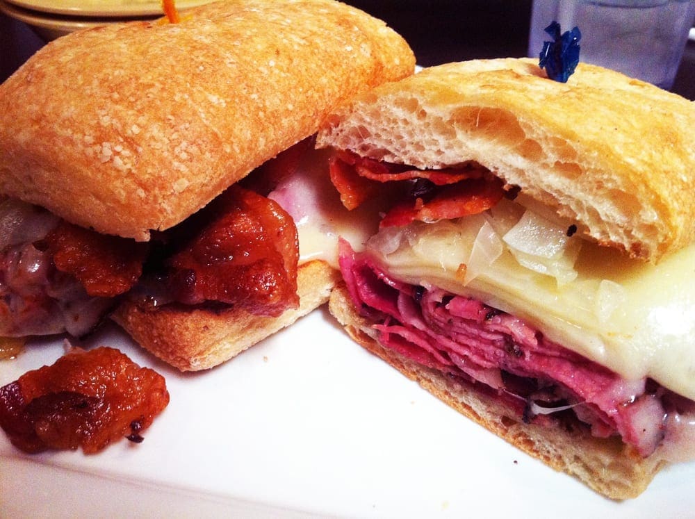 Hot Pastrami w Bacon from Parkway Deli