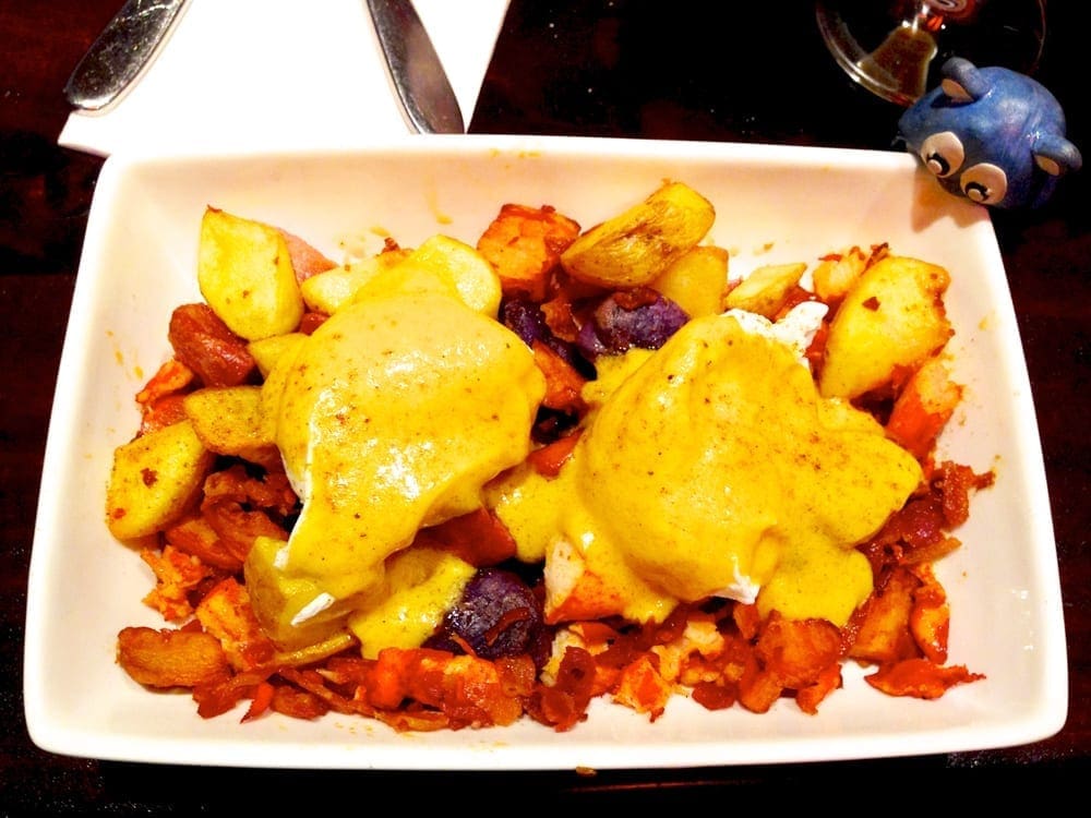 Lobster Hash Egg Benedict $17 for Brunch @ Scion in Silver Spring Maryland