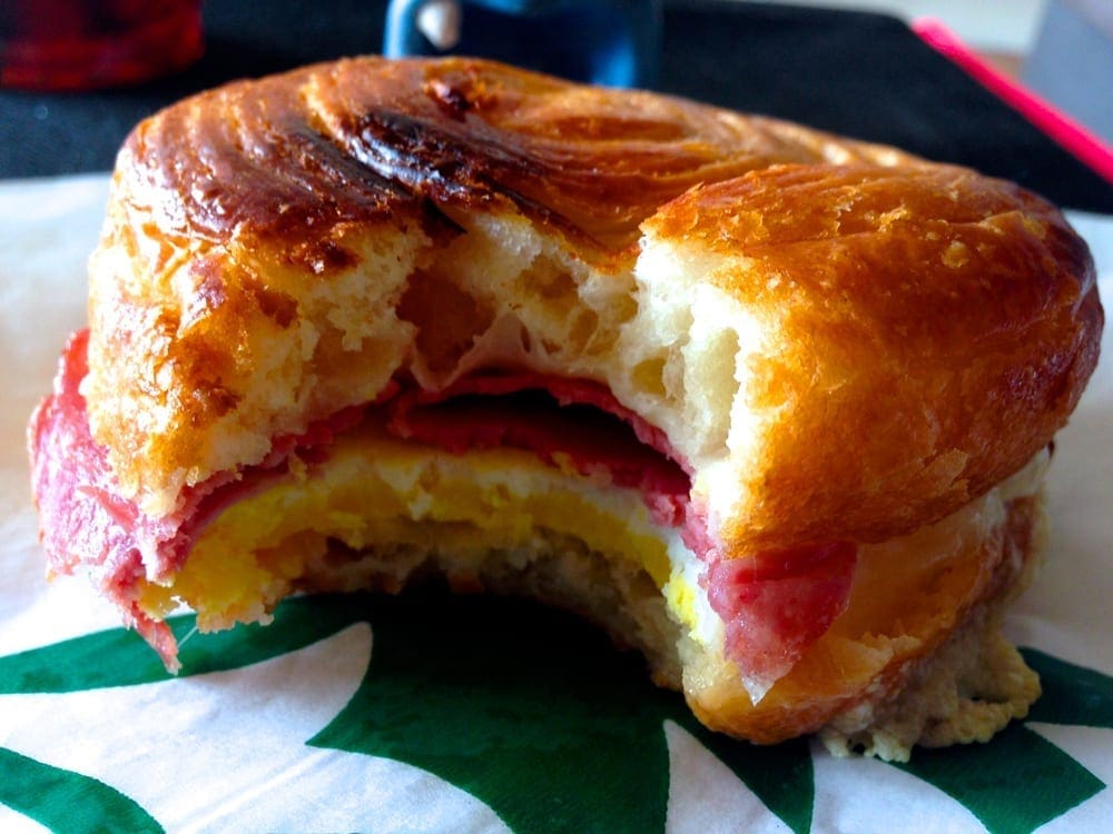 Slow Roasted Ham & Swiss Breakfast $4 @ Starbucks