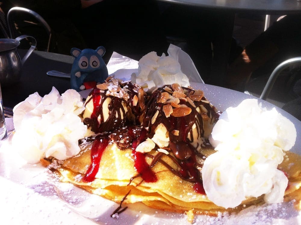 Banana Nutella Crepes from Café Zola