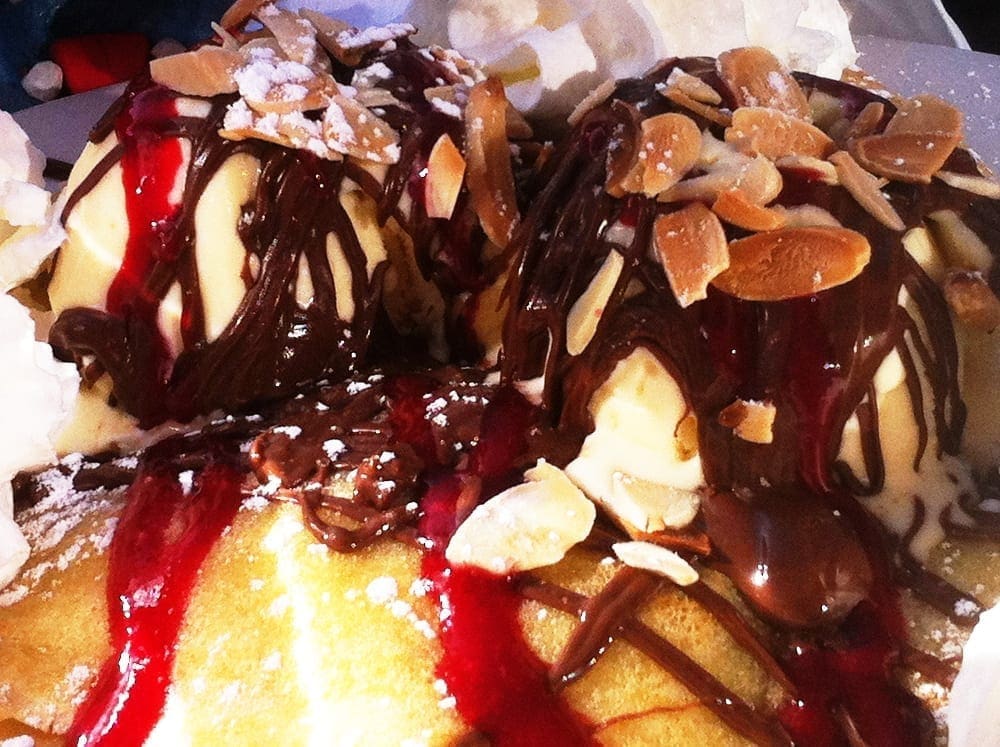 Banana Nutella Crepes from Café Zola