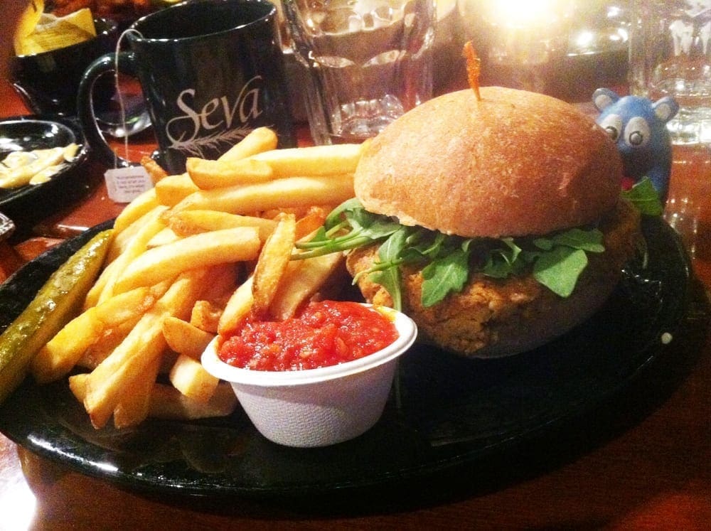Pumpkin Burger from Seva