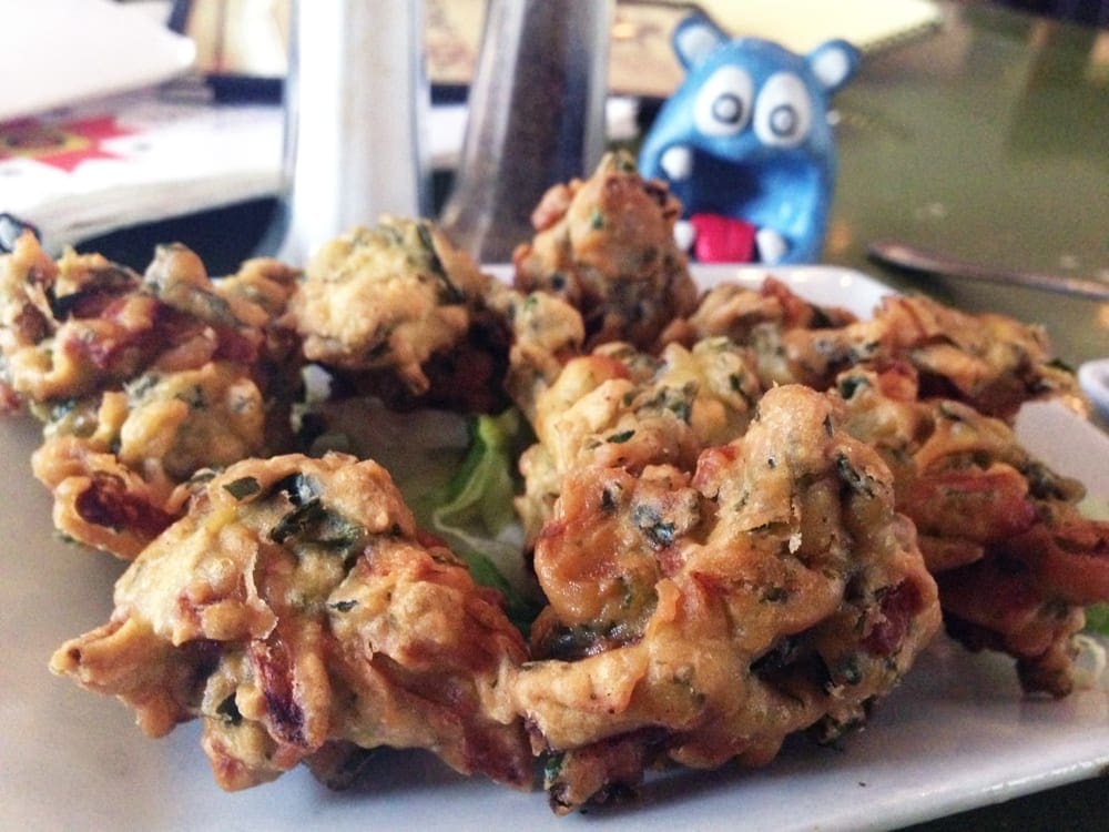 Indian Spinach Pakoda @ Delhi Club