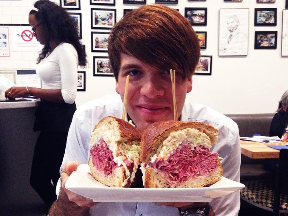 1.5 Pound Corned Beef Sandwich @ Heckman's Deli Bethesda