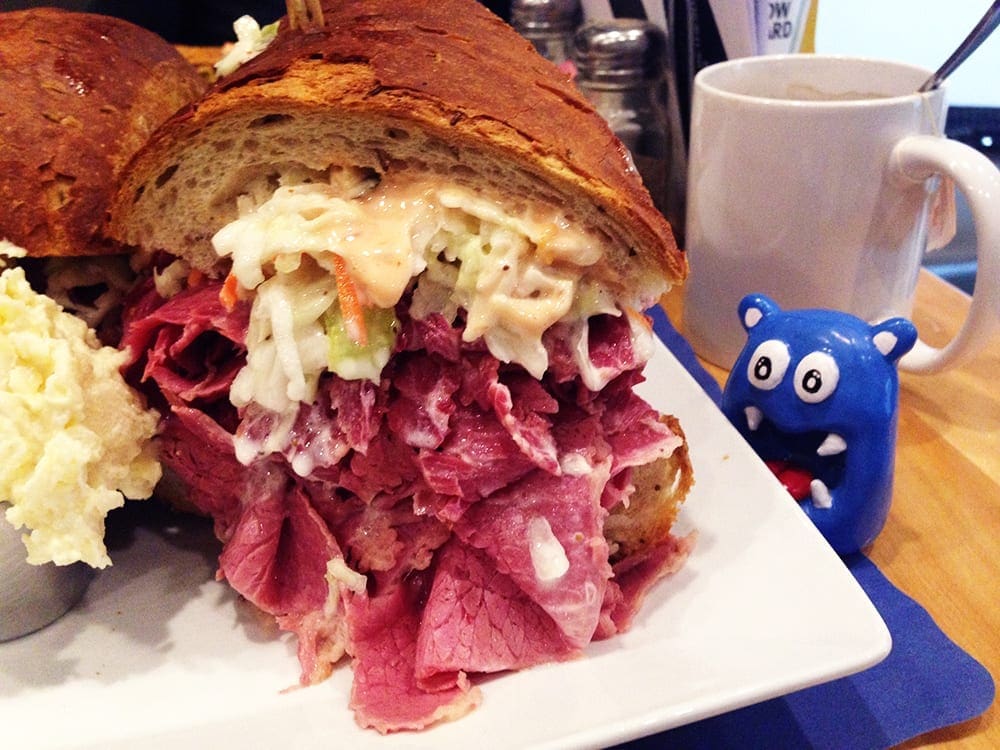 1.5 Pound Corned Beef Sandwich @ Heckman's Deli Bethesda