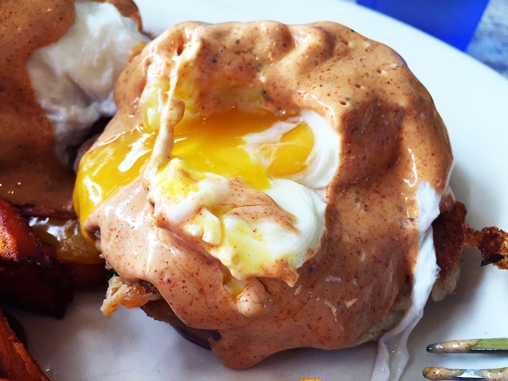 New Orleans Eggs Benedict $11 @ Crepevine Burlingame CA