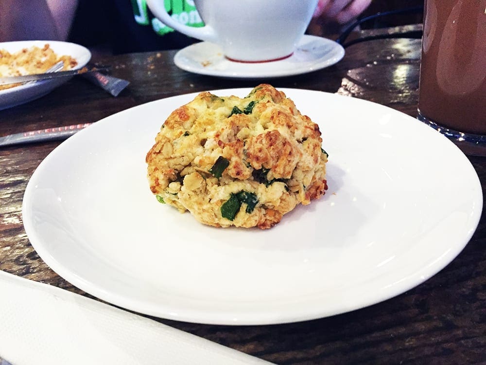 Feta Scallion Scone $4 @ Intelligentsia Coffee Shop Los Angeles California
