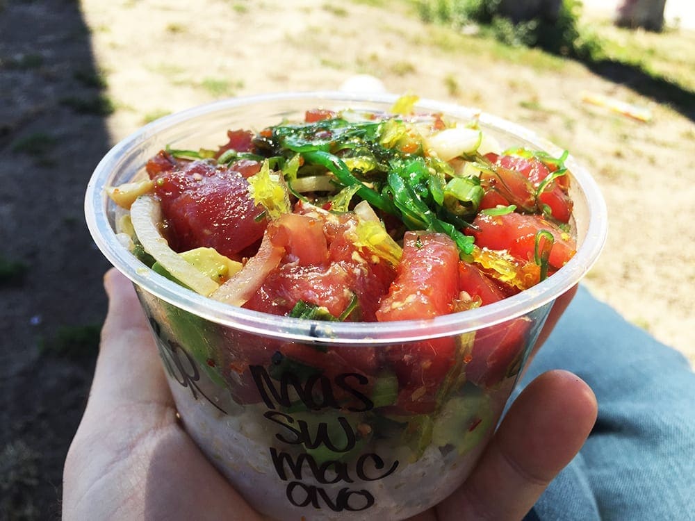 Spicy Tuna Poke Bowl @ Poke Poke Venice Beach California