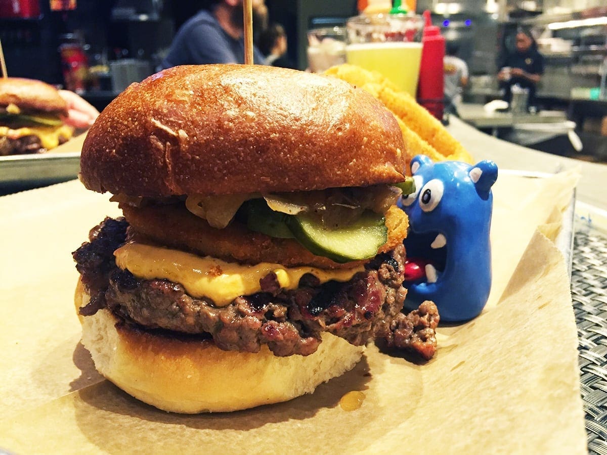 Southern Comfort Burger @ Burger Tap & Shake in Tenleytown Washington DC