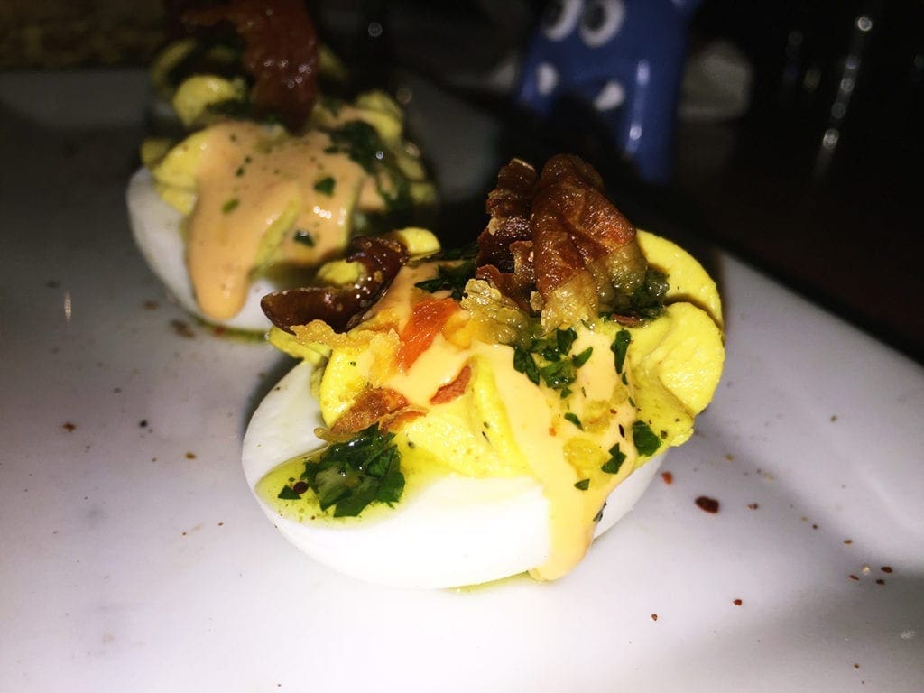Vadouvin Deviled Eggs $8 @ Dino’s Grotto on U Street in Washington DC