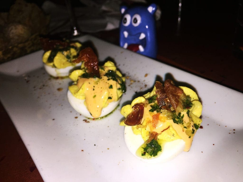 Vadouvin Deviled Eggs $8 @ Dino’s Grotto on U Street in Washington DC