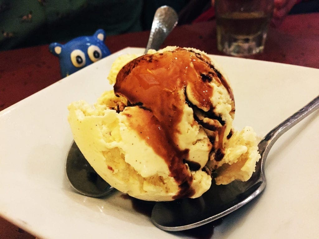 Balsamic Vanilla Sorbet @ Dino’s Grotto on U Street in DC