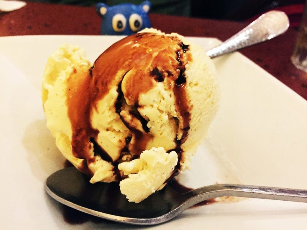 Balsamic Vanilla Sorbet @ Dino’s Grotto on U Street in DC