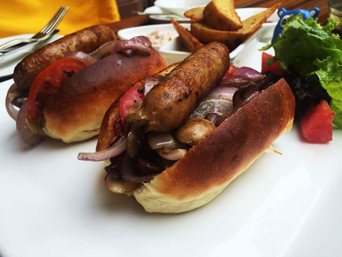 Breakfast Roll from Polo Club Oberoi Hotel, Bangalore India