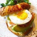 Smoked Salmon Croissant Brunch (Tartina al Samone) @ Lupo Verde on U Street in Washington DC
