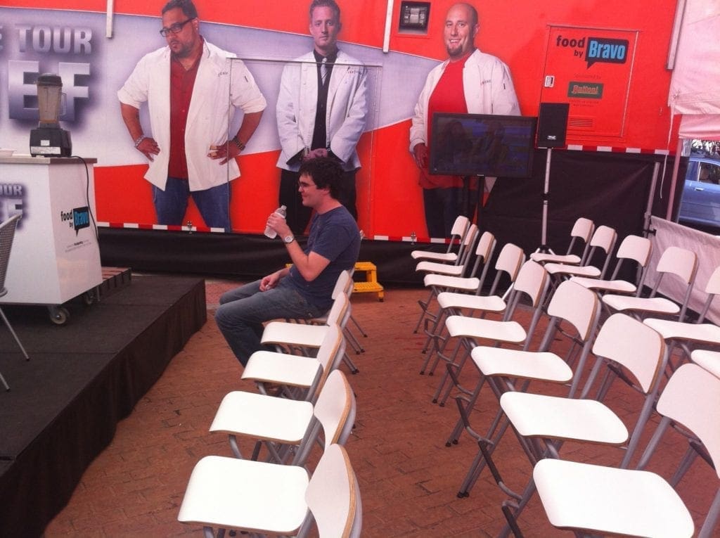 Getting Ready @ Top Chef Tour Eastern Market Washington DC