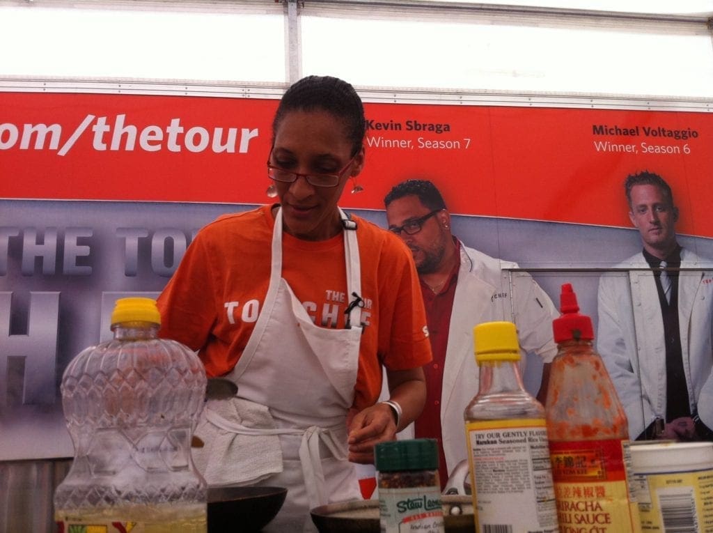 Carla Hall @ Top Chef Tour in Eastern Market Washington DC
