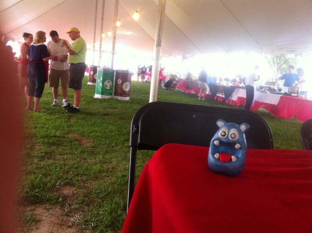 NOM NOM Boris at Crab Soup Cook Off at Maryland Seafood Festival 2013