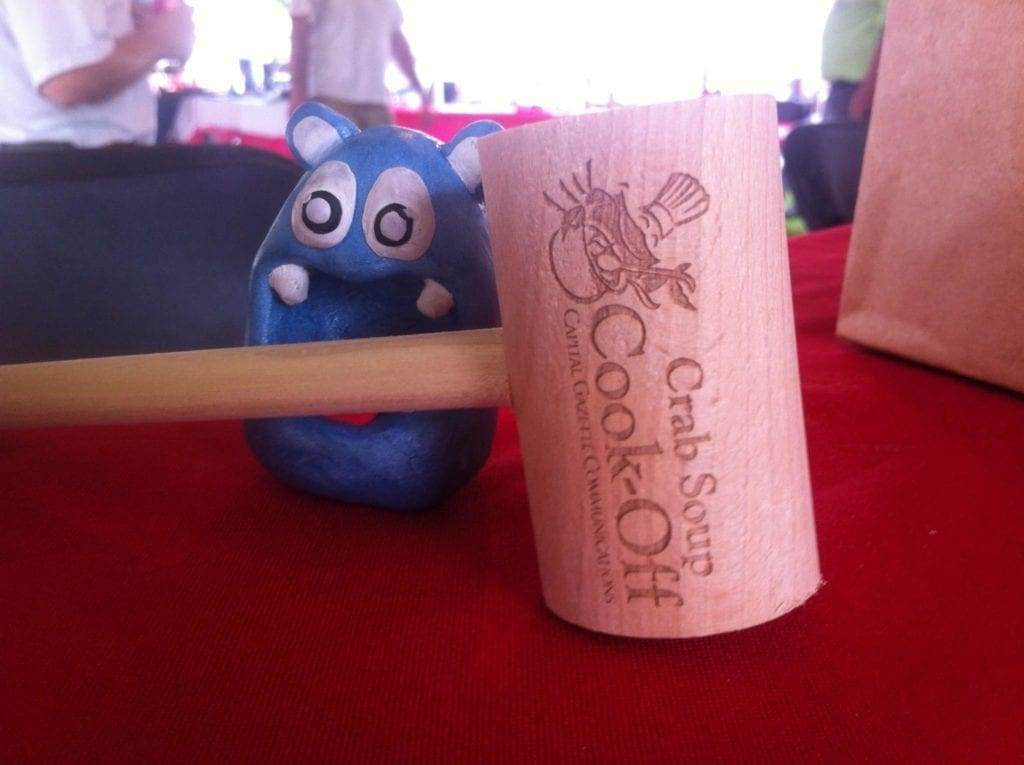 NOM NOM Boris at Crab Soup Cook Off at Maryland Seafood Festival 2013