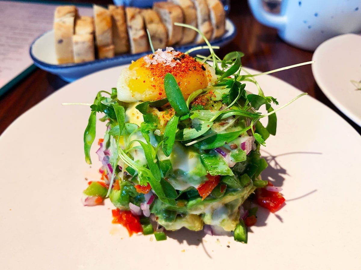 Acovado Toast from Unconventional Diner in Shaw Downtown Convention Center Washington DC