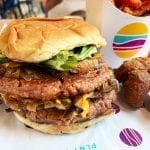 DBL PLNT Burger at PLNT Burger in Downtown Silver Spring Maryland