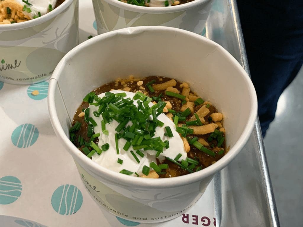 Vegan Chili from PLNT Burger in Downtown Silver Spring Maryland