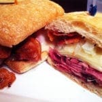 Hot Pastrami w Bacon from Parkway Deli