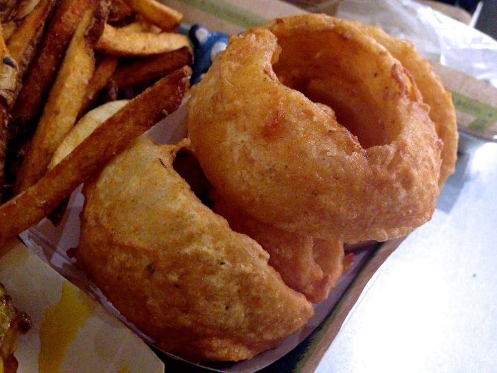 Crispy Onion Rings $6 @ BurgerFi in Down Town Silver Spring, Maryland