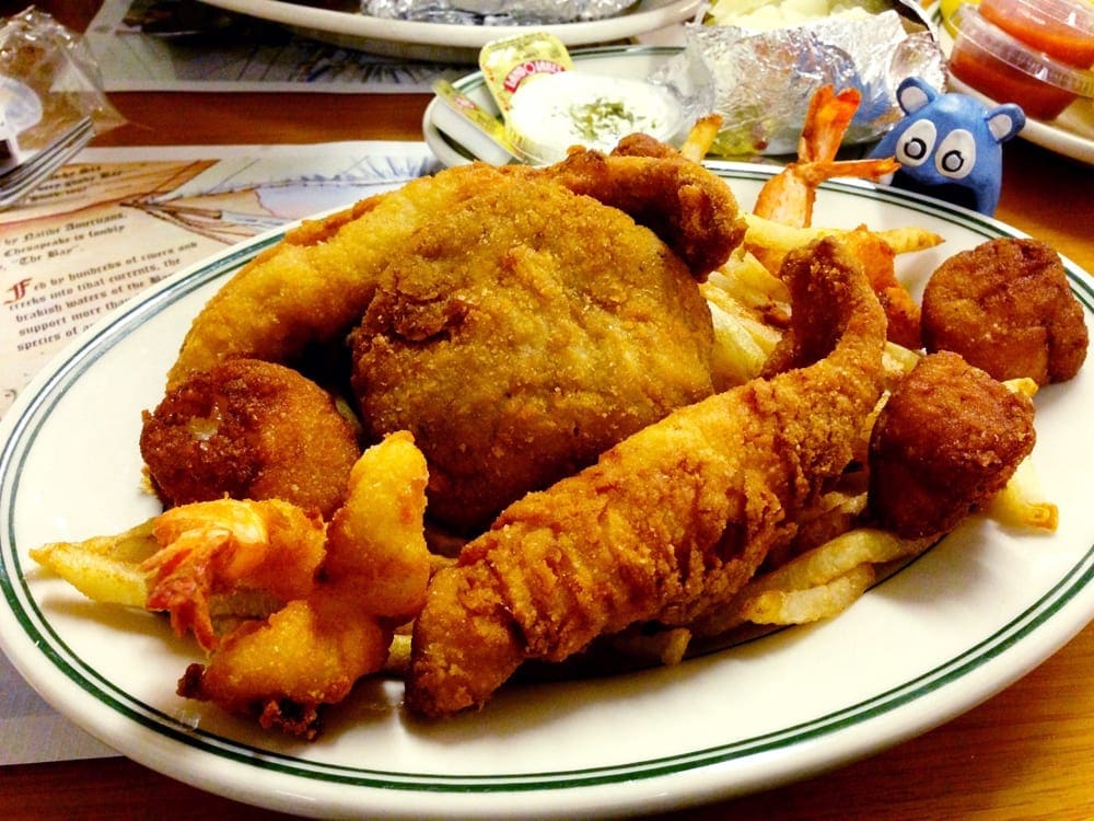 Fried Combination from Crisfield Seafood