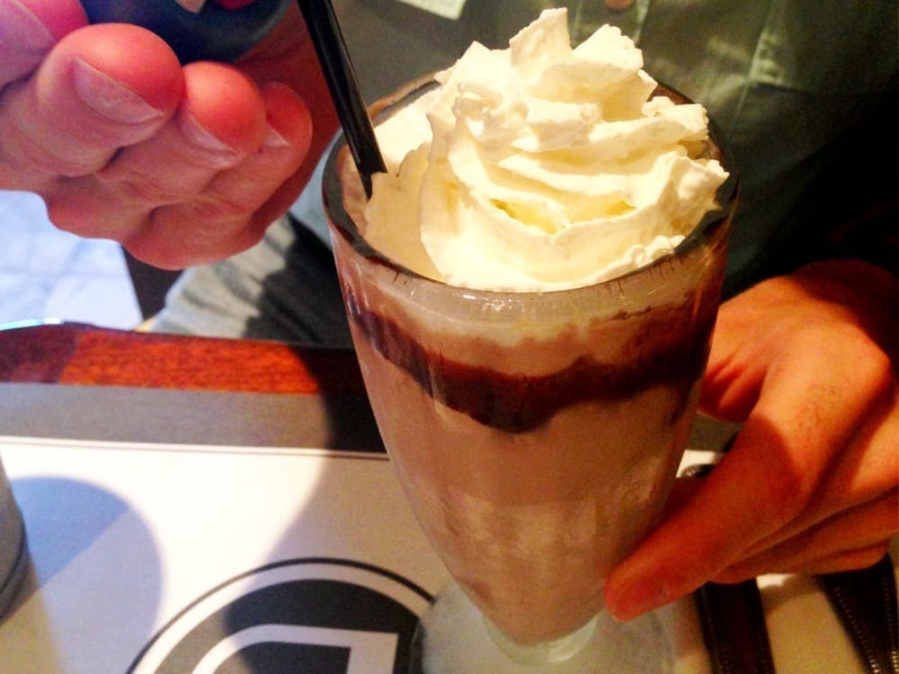Peanut Butter Chocolate & Banana $7 Milkshake @ Ted's Bulletin