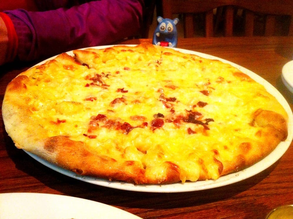 Truffled Mac n Cheese Pizza $17 @ Mad Fox Brewing Falls Church
