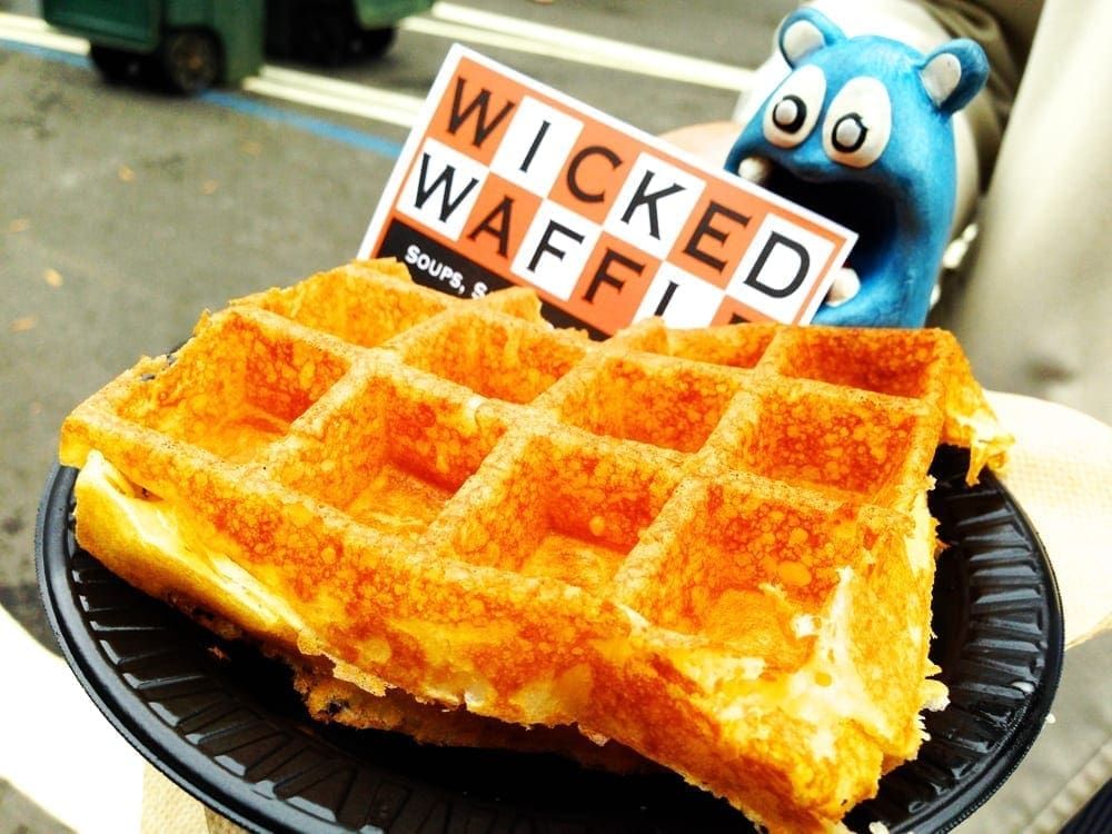 Bacon Grilled Cheese Waffle from WickedWaffle