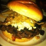 Bourbonzola Burger from Rock Bottom