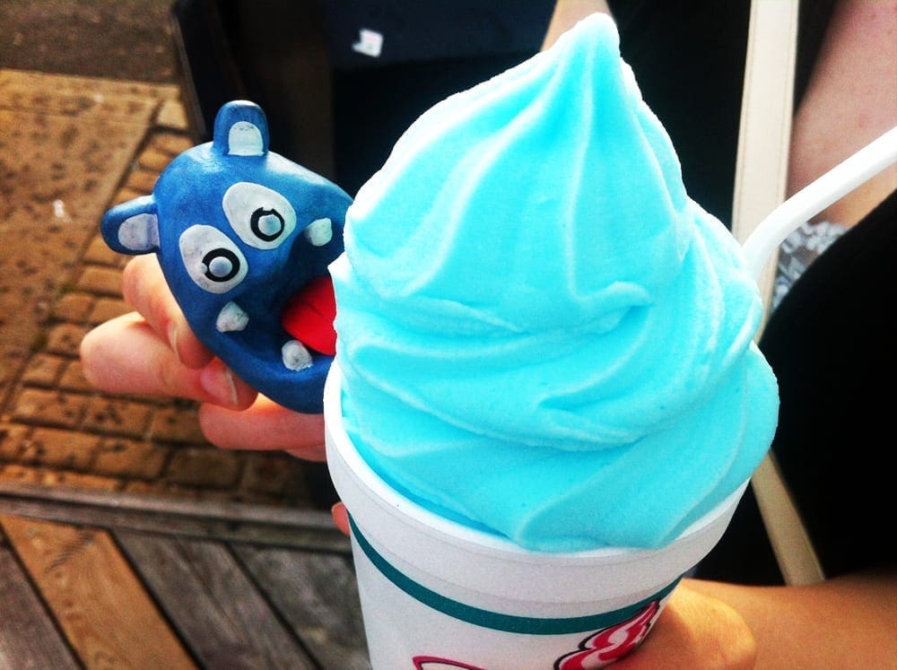 Cotton Candy Frozen Yogurt from Dumsers Ice Cream Ocean City