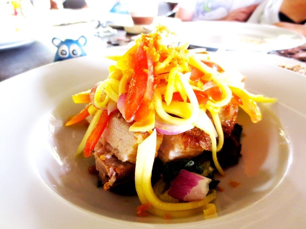 Crispy Pork Binagoongan from Amorita Resort Bohol Philippines