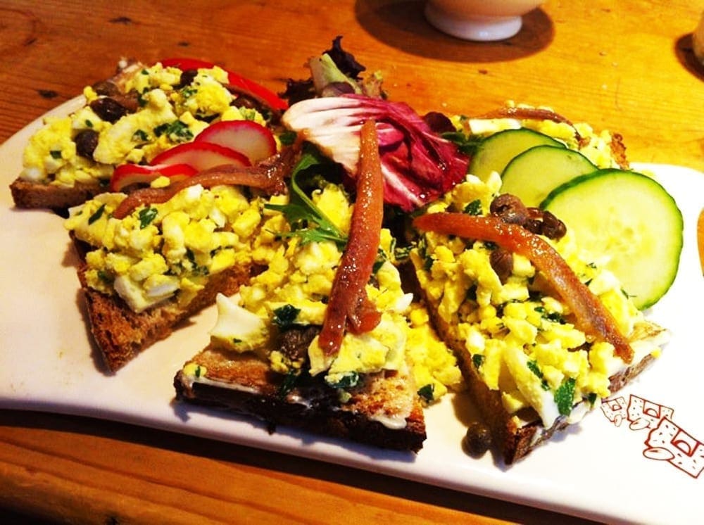 Egg Salad Tartine from Le Pain Quotidien