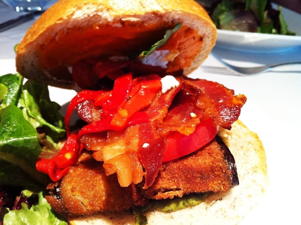 Fried Eggplant Sandwich $10 @ Urbana Dupont Circle