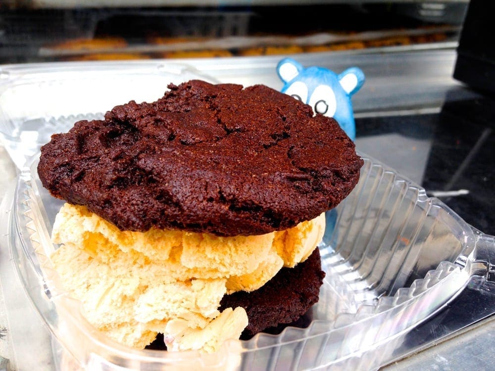 Nutella Pumpkin Ice Cream Sandwich @ Captain Cookie Food Truck