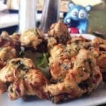 Indian Spinach Pakoda @ Delhi Club