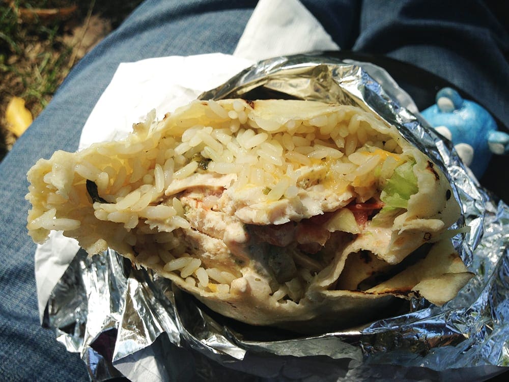 BLT Grilled Chicken Burrito @ Well Dressed Burrito