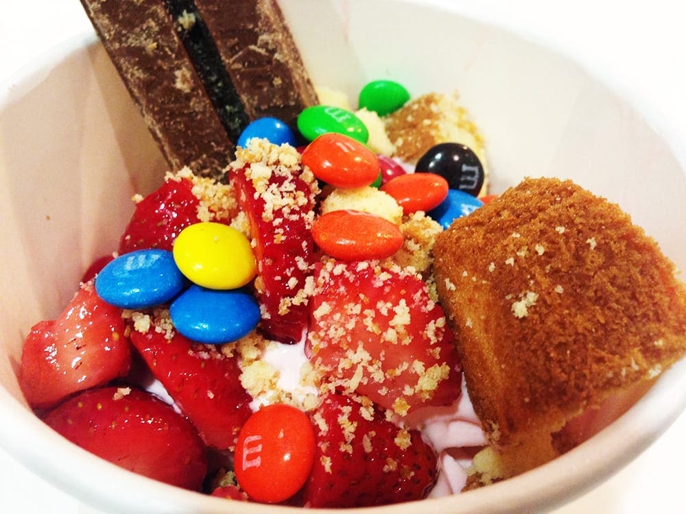 Strawberry Short Cake Froyo @ Frozenyo Silver Spring