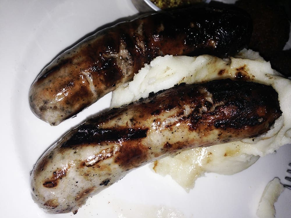 Banger Sausage and Mash $16 @ Limerick Pub Wheaton