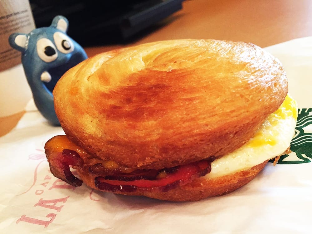 Double-Smoked Bacon Breakfast Sandwich @ Starbucks Silver Spring