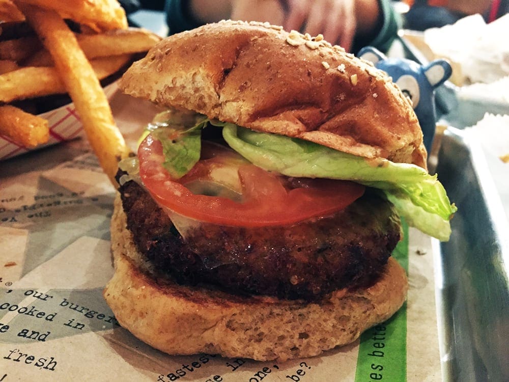 VegeFi Quinoa Burger @ Burgerfi Silver Spring