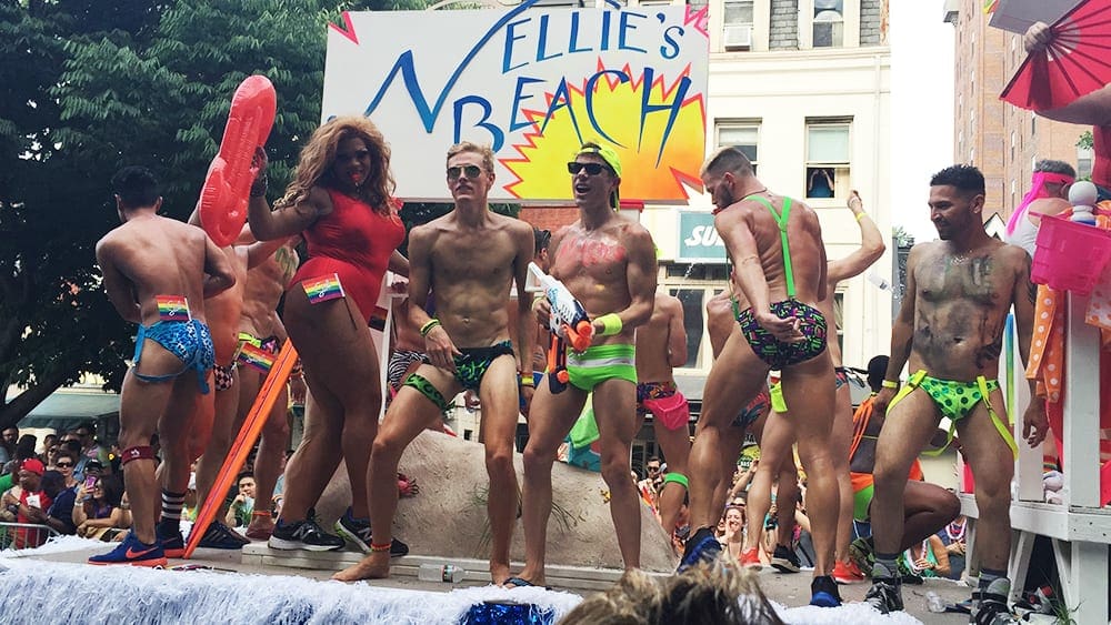 Nellie's Gay Sports Bar Float at Capital Gay Pride 2015