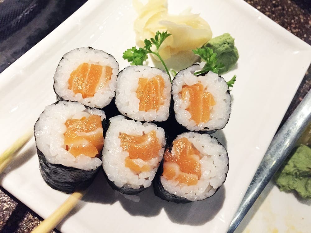 Salmon Sushi Roll $6 @ Cho Oishi Los Angeles California