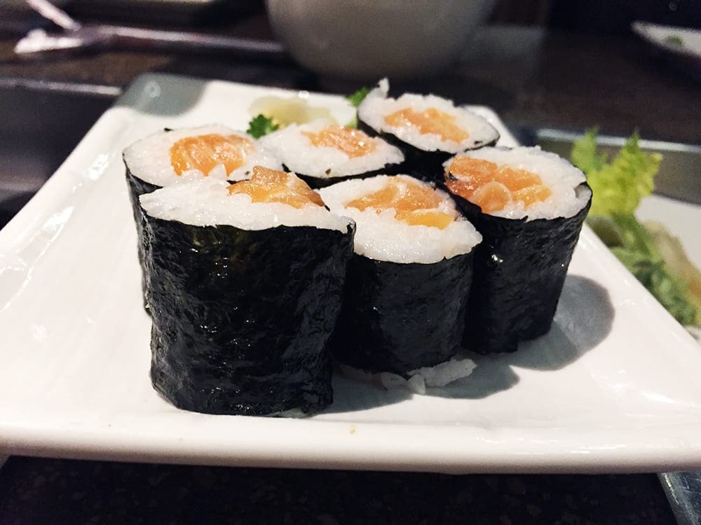 Salmon Sushi Roll $6 @ Cho Oishi Los Angeles California