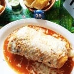 Wet Chicken Burrito @ Taqueria El Metate in Redwood City California