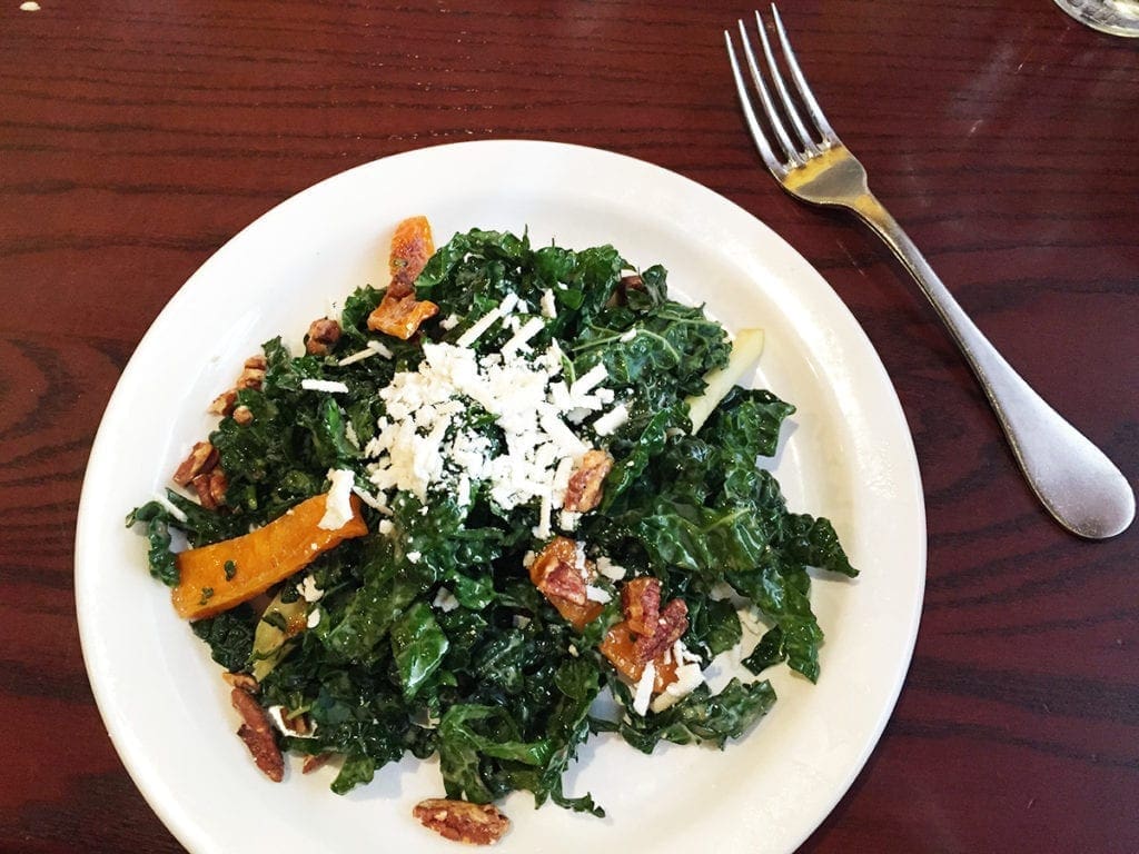 Black Kale Salad @ Mcginty's in Down Town Silver Spring, Maryland