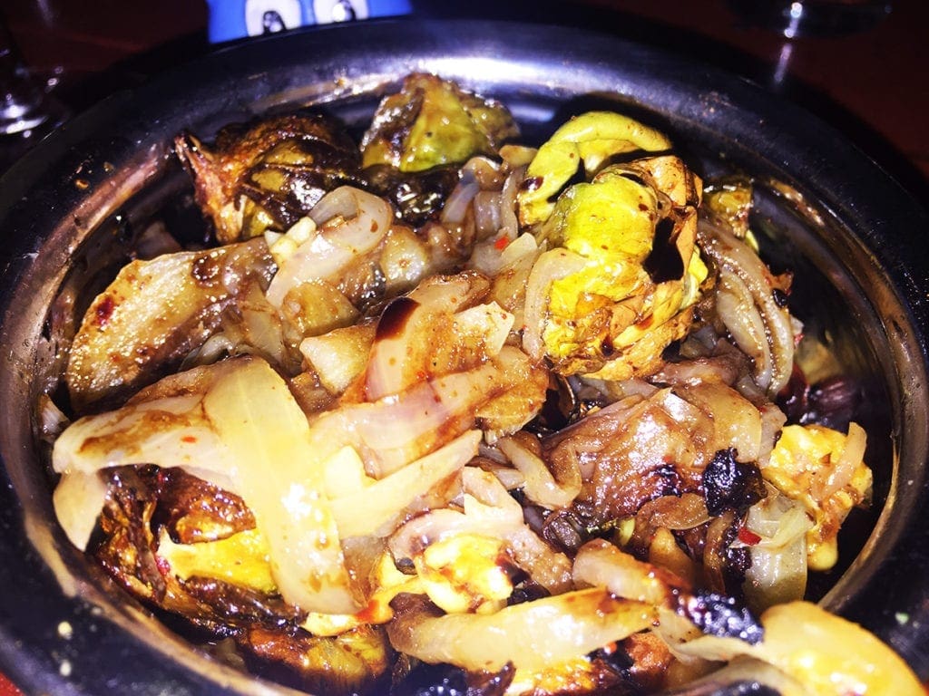 Grilled Brussels Sprouts @ Dino’s Grotto on U Street in Washington DC